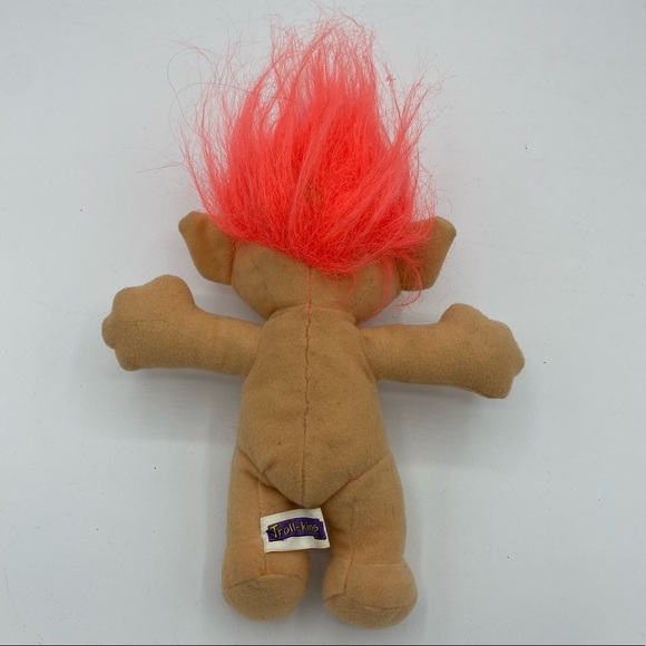 Vintage 1991 Troll-kins Crazy Troll Plush Stuffed Animal - Picture 3 of 7
